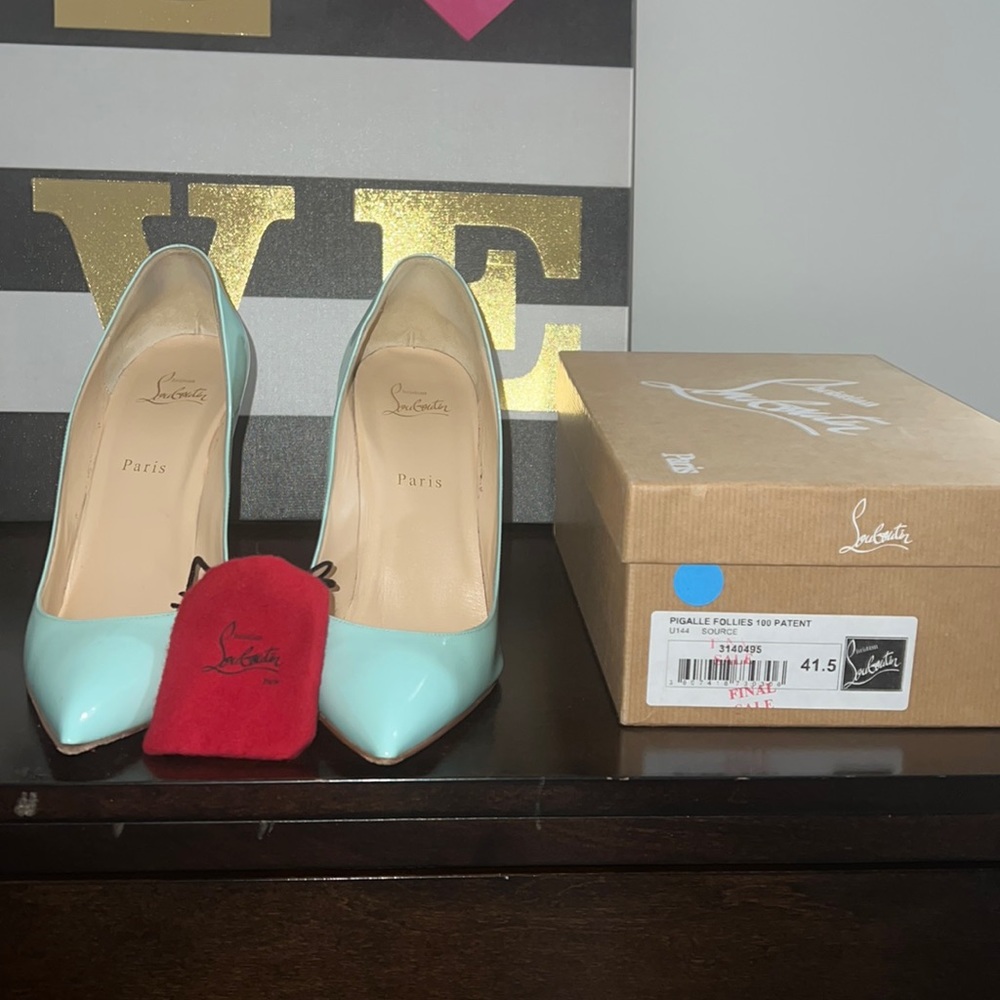 Christian Louboutin Pigalle Follies 100 Patent 41.5